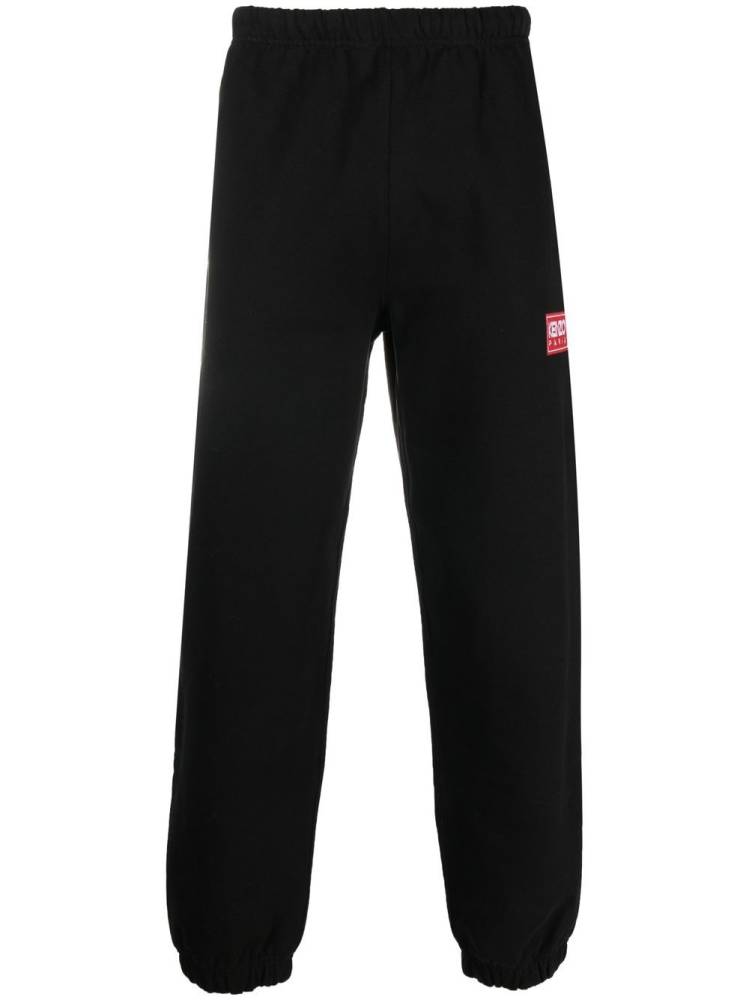 logo-patch cotton track pants